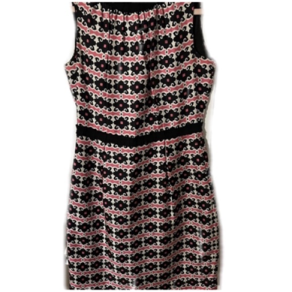 Milly Dresses & Skirts - Milly of new york dress 100% Silk Black Pink & White Size 4 floral midi